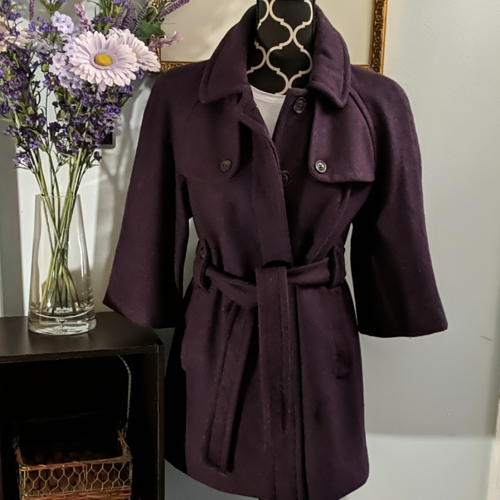 GAP Purple Pea Coat for Women